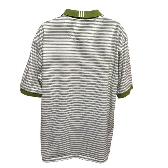 Adidas Climalite Men’s Large Golf Polo Shirt Vintage 2002 Striped - Picture 4 of 12
